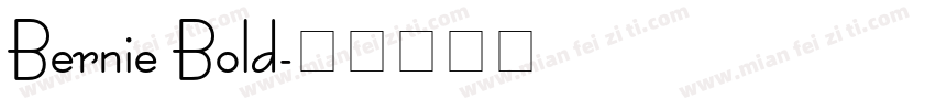 Bernie Bold字体转换